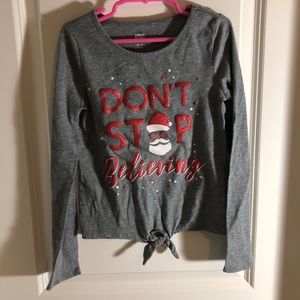 Gray Christmas shirt